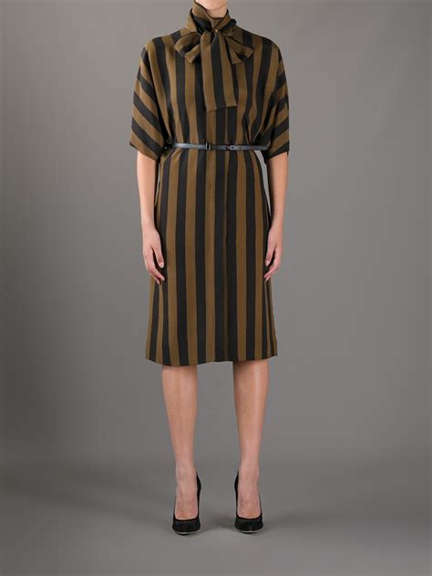 fendi tie neck dress|fendi formal dresses.